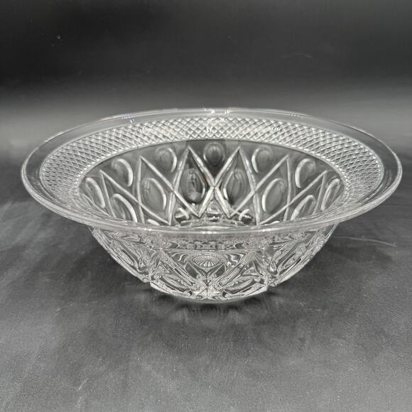 Vintage Salad Bowl 10 7/8" Cape Cod by Imperial Glass Ohio Glassware - Picture 1 of 8